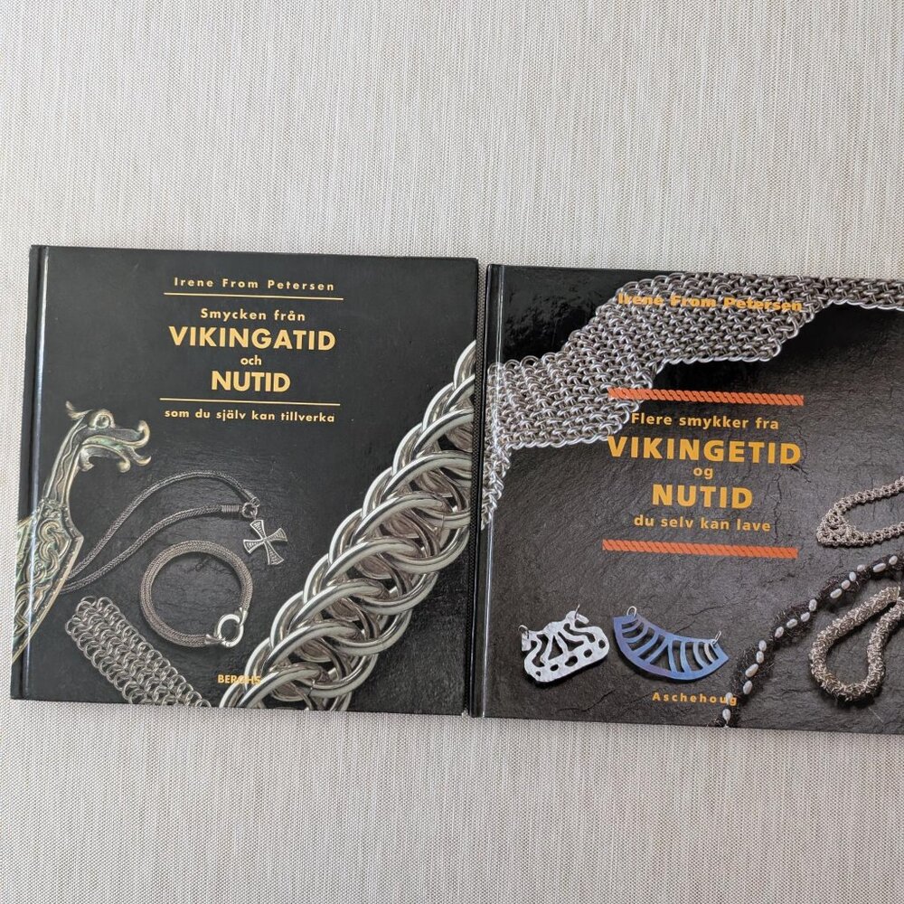 2 Books -How to Make Viking Chain Jewelry & Modern Chains Chainmail - Petersen